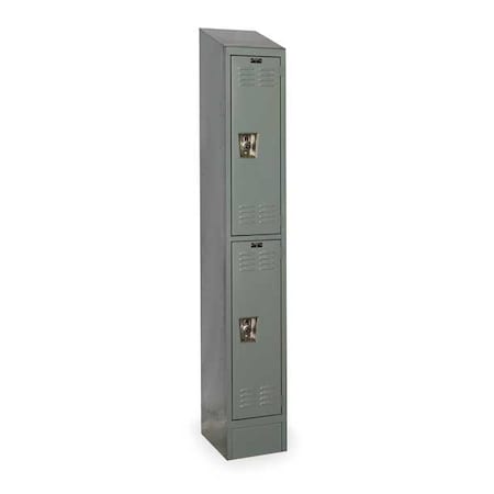 Wardrobe Locker, 12 in W, 15 in D, 78 in H, (1) Wide, (2) Tier, Dark Gray MPN:URB1258-2ASB-HG