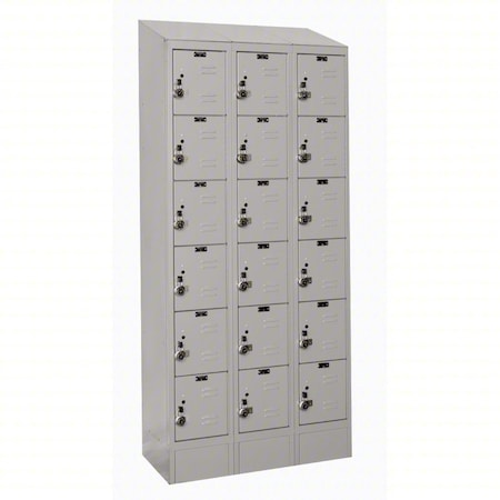 Locker, 12 in W, 12 in D, 78 in H MPN:URB3228-6ASB-PL