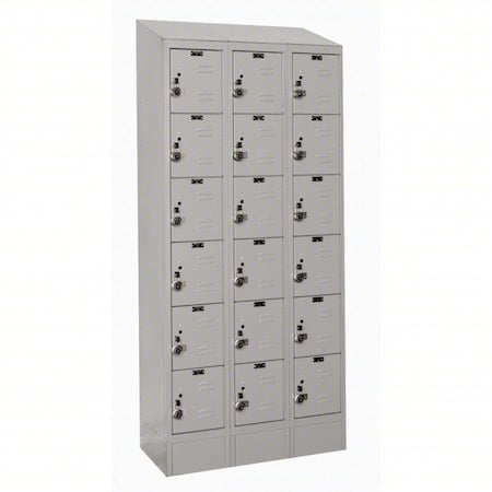 Locker, 12 in W, 15 in D, 78 in H MPN:URB3258-6ASB-PL