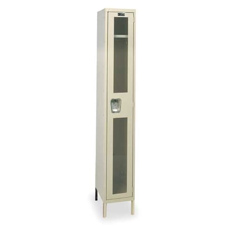 Wardrobe Locker, 12 in W, 18 in D, 78 in H, (1) Tier, (1) Wide, Tan MPN:USV1288-1A-PT