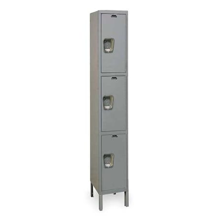 Wardrobe Locker, 12 in W, 12 in D, 78 in H, (1) Wide, (3) Tier, Dark Gray MPN:UY1228-3A-HG
