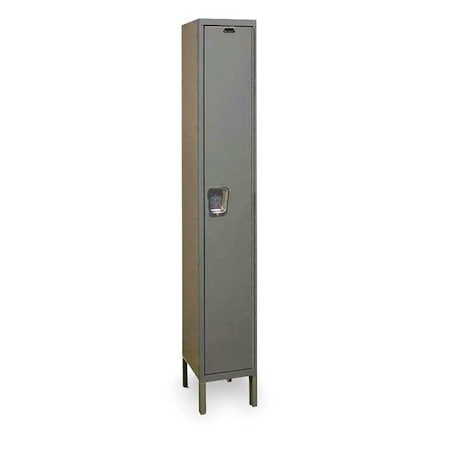 Wardrobe Locker, 15 in W, 15 in D, 78 in H, (1) Tier, (1) Wide, Dark Gray MPN:UY1558-1A-HG