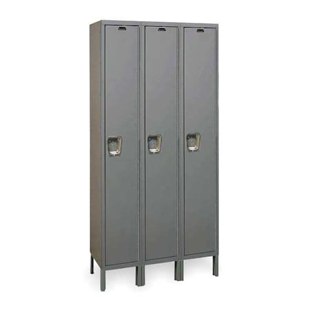 Wardrobe Locker, 36 in W, 18 in D, 78 in H, (1) Tier, (3) Wide, Dark Gray MPN:UY3288-1HG
