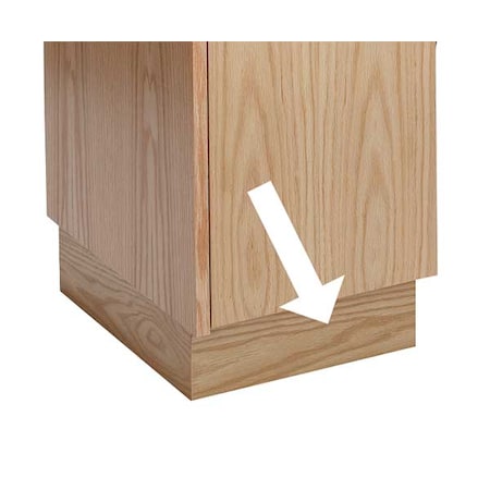Locker Pedestal Base, Wood, W 15, D 18, H 4 MPN:WCB158W-RO