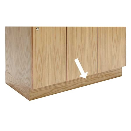 Locker Pedestal Base, Wood, W 36, D 18, H 4 MPN:WCB328W-RO