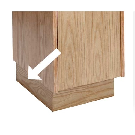Locker Pedestal Base, Wood, W 18, D 18, H 4 MPN:WCEB18W-RO