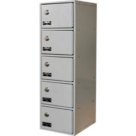 Hallowell® 5-Tier 5 Door Tablet/Phone Locker w/Key Lock 9
