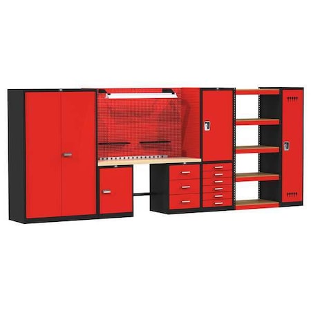 Complete Modular Storage Unit, 168In, Hdwd MPN:FKCOMPLETE-SM-M