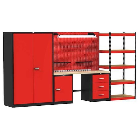 Mixed Modular Storage Unit, 132In, Hardwd MPN:FKMIXEDSTOR-SM-M