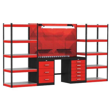 Open Modular Storage Unit, 132In, 12ga Stl MPN:FKOPENSTOR-SM-S
