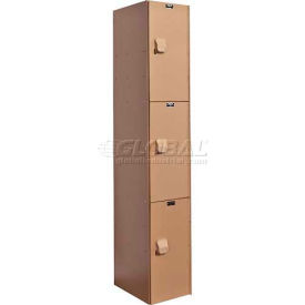 Hallowell® AquaMax 3-Tier 3 Door Plastic Locker 12
