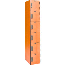 Hallowell® VersaMax 6-Tier 6 Door Phenolic Locker Electronic Keypad 12