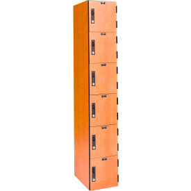 Hallowell® VersaMax 6-Tier 6 Door Phenolic Locker Keyed Lock 12