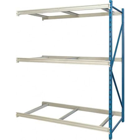 Add-On Bulk Storage Rack, 36 in D, 60 in W, 3 Shelves, Marine Blue/ Light Gray MPN:HBR6036123-3A-PB