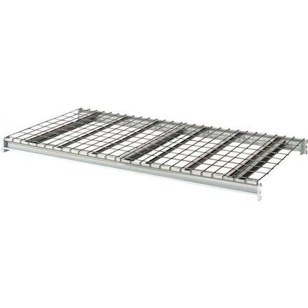 Shelf, 24 in D, 60 in W, 1 Shelves, Light Gray MPN:HBRL6024WW-PL
