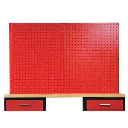 Pegboard, Round, 44-1/4 In. H, 22 In. W, Red MPN:FKWPB22ME