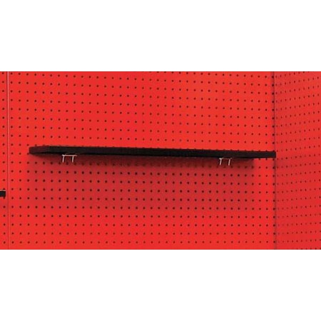 Pegboard Shelf, W 30 In, D 5 In, Black MPN:FKWS30ME