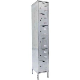 Hallowell® 6-Tier 6 Door Stainless Steel Locker 12