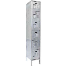 Hallowell® 6-Tier 6 Door Stainless Steel Locker 18