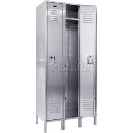 Hallowell® 1-Tier 3 Door Stainless Steel Locker 36