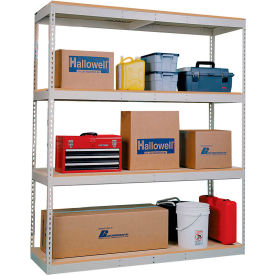 Hallowell Rivetwell 4 Shelf Dbl Rivet Boltless Shelving Starter 2400 lb Cap 60