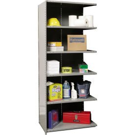 Hallowell Hi-Tech Closed Style Metal Shelving 6 Shelves 800 lb. Cap 36