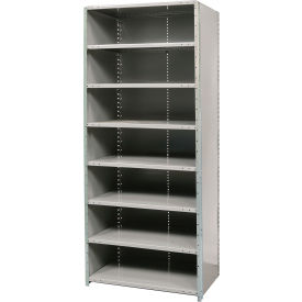 Hallowell Hi-Tech Closed Stand Alone Shelving 8 Shelves 800 lb. Cap 36