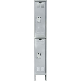 Hallowell® 2-Tier 2 Door Premium Locker 12