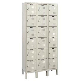 Hallowell® Galvanite 6-Tier 18 Door Corrosion Resistant Locker 36