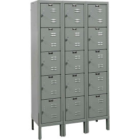 Hallowell® 5-Tier 15 Door Premium Locker 36