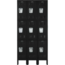 Hallowell® 3-Tier 9 Door Premium Locker 36