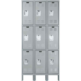 Hallowell® 3-Tier 9 Door Premium Locker 36