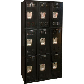Hallowell® 3-Tier 9 Door Tie Locker 36