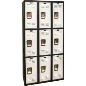 Hallowell® 3-Tier 9 Door Tie Locker 36