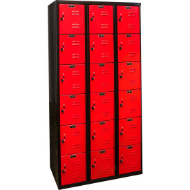 Hallowell® 6-Tier 18 Door Tie Locker 36