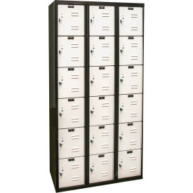Hallowell® 6-Tier 18 Door Tie Locker 36