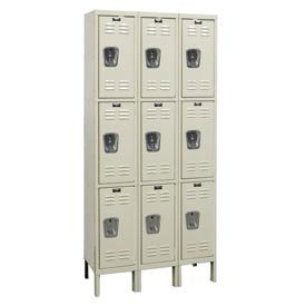 Hallowell® 3-Tier 9 Door Corrosion Resistant Locker 36