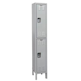 Hallowell® MedSafe 2-Tier 2 Door Antimicrobial Locker 12