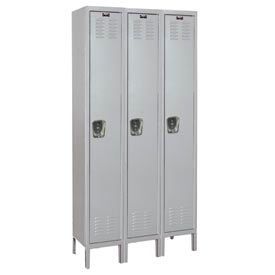 Hallowell® MedSafe 1-Tier 3 Door Antimicrobial Locker 54
