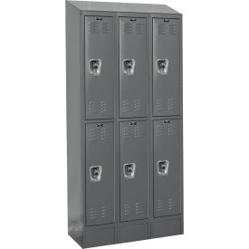 Hallowell® ReadyBuilt II Locker 2-Tier 36