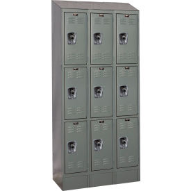 Hallowell® ReadyBuilt II Locker 3-Tier 36