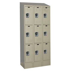 Hallowell® Ready-Built II 3-Tier 9 Door Locker 36