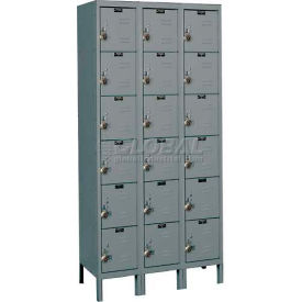 Hallowell® Ready-Built 6-Tier 18 Door Locker 36