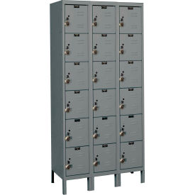 Hallowell® Ready-Built 6-Tier 18 Door Locker 36