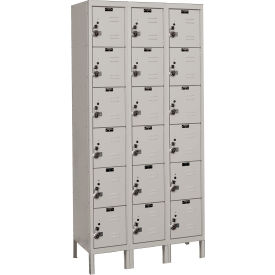 Hallowell® Ready-Built 6-Tier 18 Door Locker 36