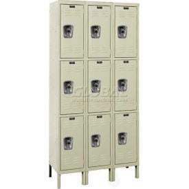 Hallowell® Ready-Built 3-Tier 9 Door Locker 36