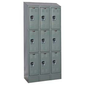 Hallowell® Ready-Built II 3-Tier 9 Door Locker 36