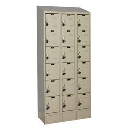 Hallowell® Ready-Built II 6-Tier 18 Door Locker 36