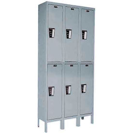 Hallowell® 2-Tier 6 Door Maintenance-Free Quiet Locker 12