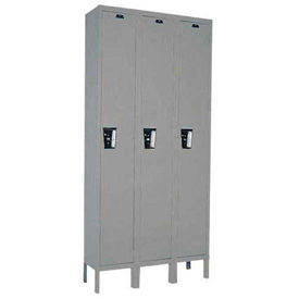 Hallowell® 1-Tier 3 Door Maintenance-Free Quiet Locker 36